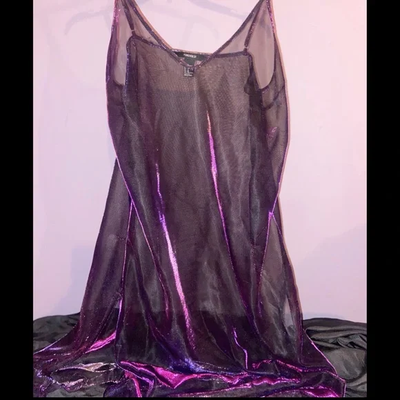 **SOLD**FOREVER 21 sparkly sheer midi festival dress - Picture 2 of 4